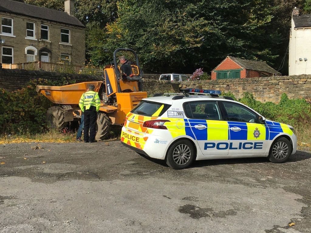 Stolen digger found by Police