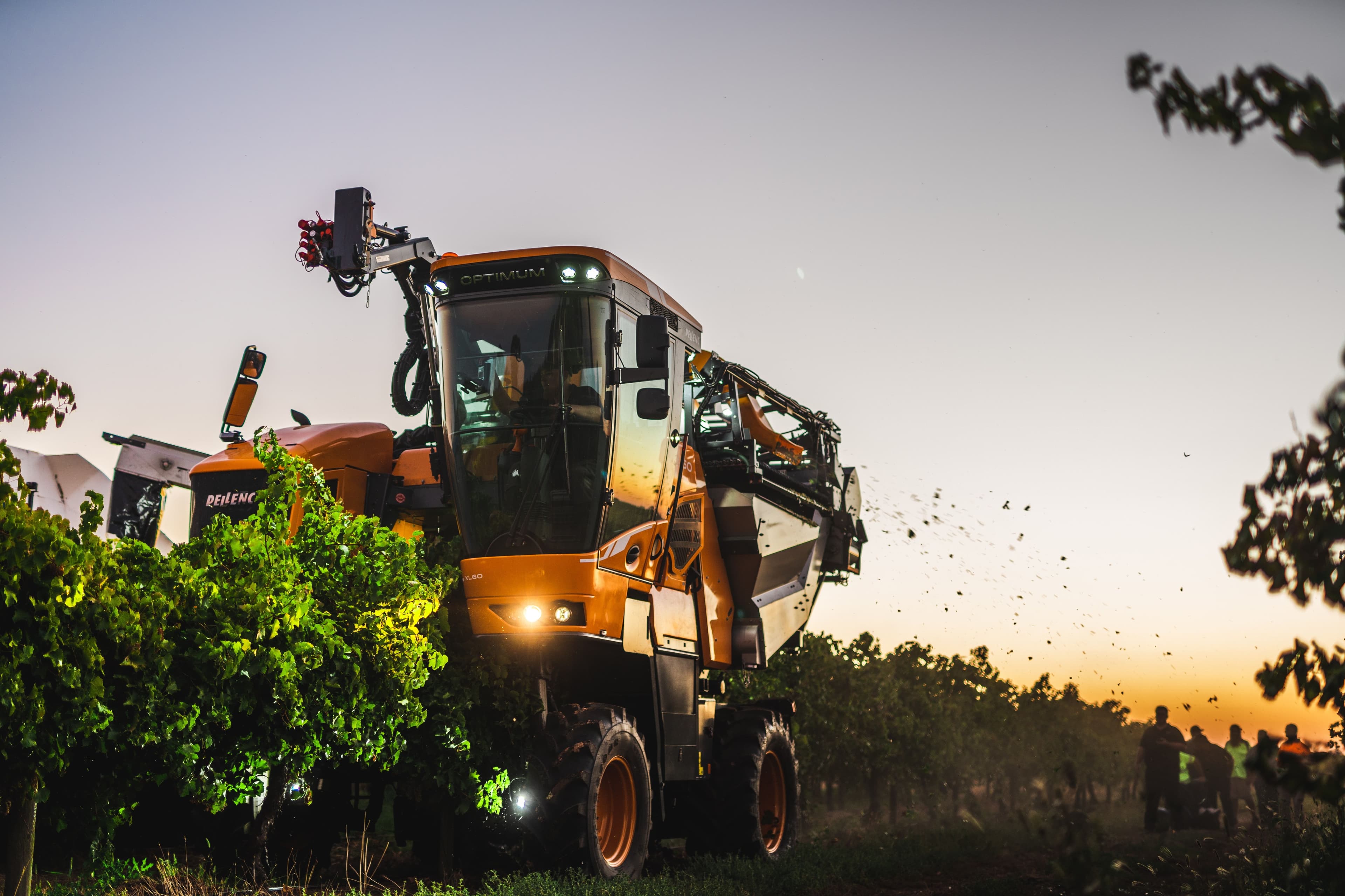 Agricultural equipment at work